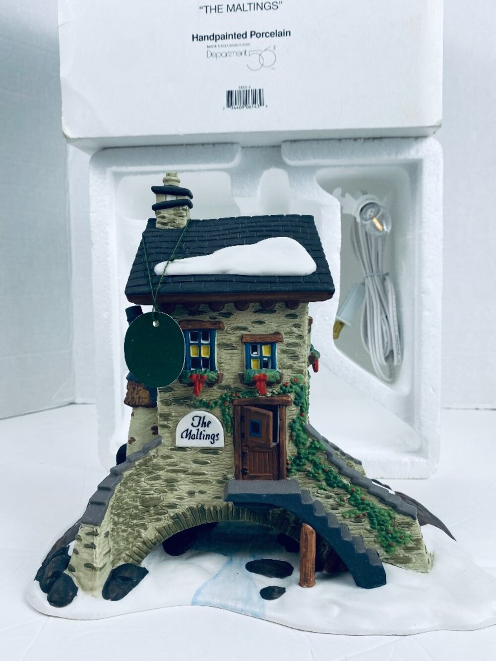 VNTG Dept 56 The Maltings 58335 Dickens Village 1995, Ret., W/Box, New Light